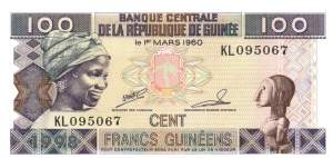 100 Francs Guinéens 1998